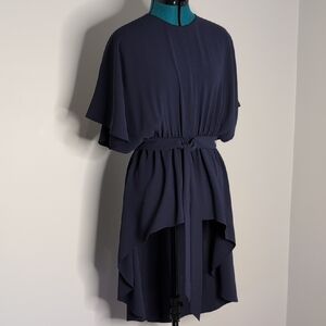 Sachin + Babi Navy Blue High-Low Blouse
